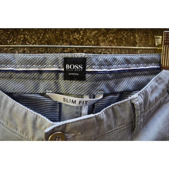 Hugo Boss Slim Fit Stretch Light Gray Chino Pants – Men’s Size 34 - Picture 4 of 4